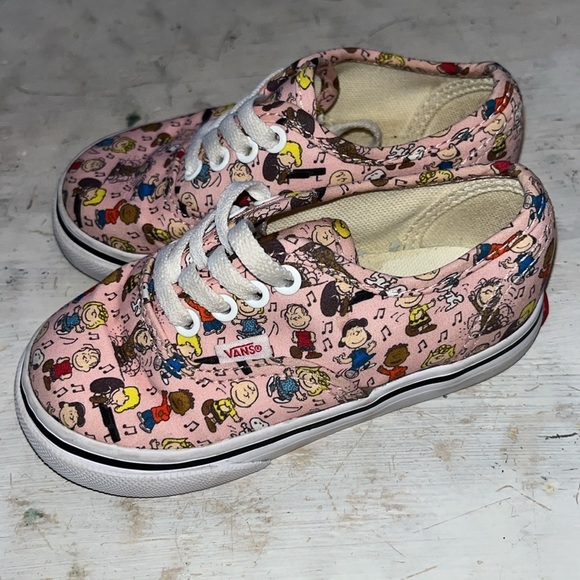Vans X Peanuts Toddlers' Authentic Trainers - Dance Party/Pink | size 6.5 - Picture 4 of 7